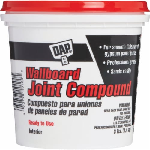 Dap 3 Lb. Pre-Mixed Latex Wallboard Drywall Joint Compound 10100 Perspective: front