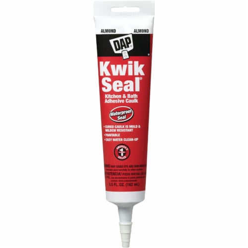 Dap Kwik Seal 5.5 Oz. Almond Kitchen & Bath Adhesive Caulk 18013 Perspective: front