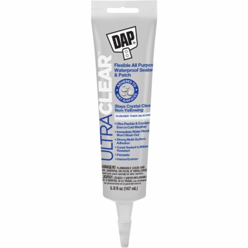 DAP® Ultra Clear Flexible All Purpose Waterproof Sealant & Patch Perspective: front