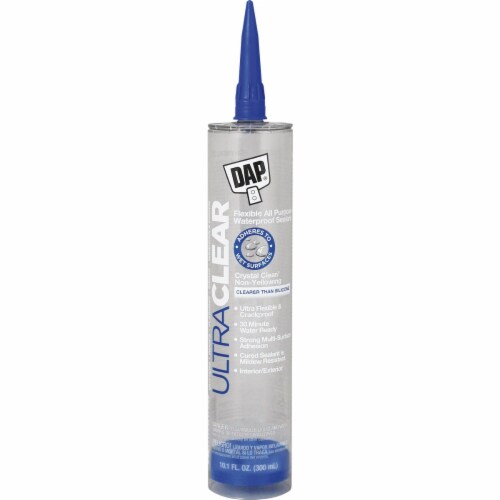 DAP Ultra Clear 10.1 Oz. Flexible Elastomeric Sealant, Clear 18388, 10.1Oz.  - Kroger