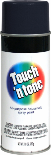 Touch 'n Tone Black Flat Spray Paint 10 oz.