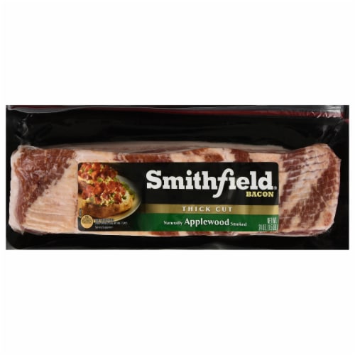 Smithfield® Thick Cut Applewood Bacon Perspective: front