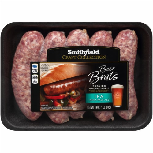 Smithfield® Craft Collection IPA India Pale Ale Beer Brats Perspective: front