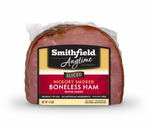 Smithfield® Anytime Favorites™ Sliced Hickory Smoked Boneless Ham Perspective: front
