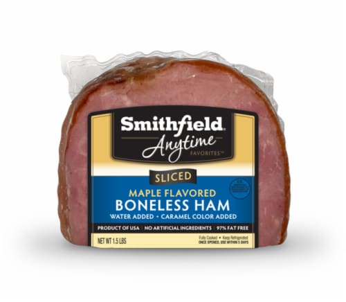 Smithfield® Anytime Favorites™ Sliced Maple Flavored Boneless Ham Perspective: front