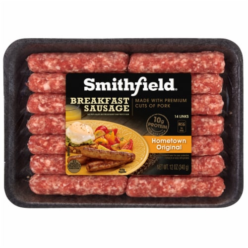 Smithfield Hometown Original Premium Pork Breakfast Sausage Links Perspective: front