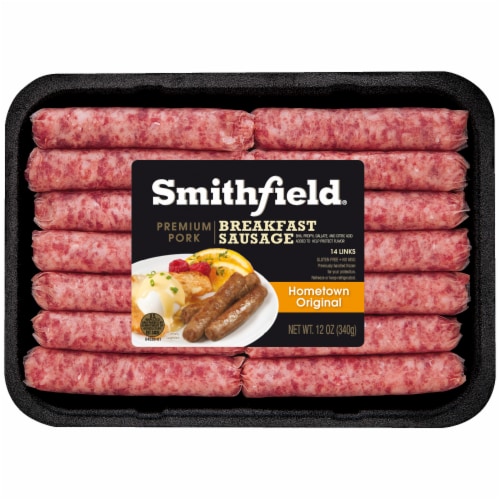 Smithfield Hometown Original Premium Pork Breakfast Sausage Links Perspective: front