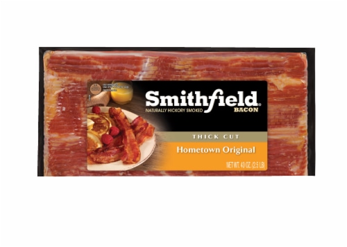 Smithfield Hometown Original Thick Cut Bacon Perspective: front