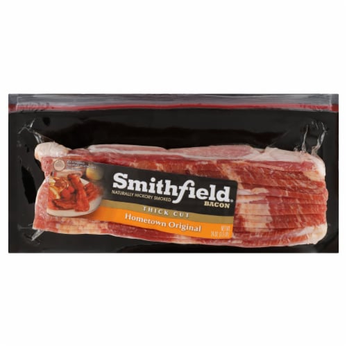 Smithfield Hometown Original Thick Cut Bacon Perspective: front