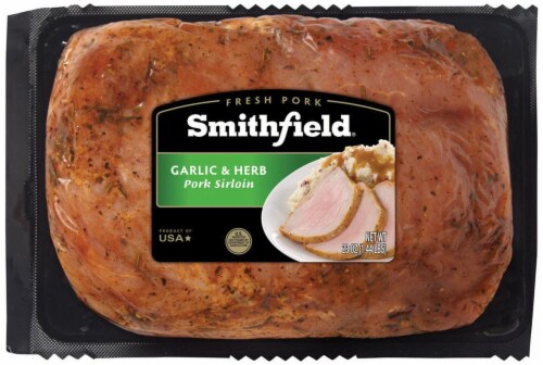 Smithfield Pork Sirloin Garlic & Herb Flavored Perspective: front