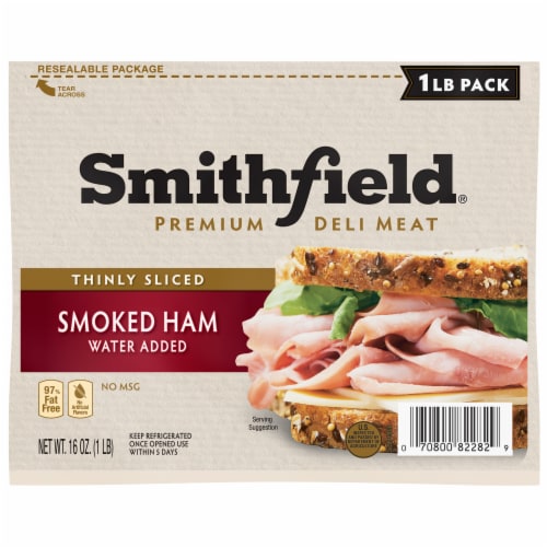 Smithfield® Thinly Sliced Smoked Ham Lunch Meat, 16 oz Harris Teeter
