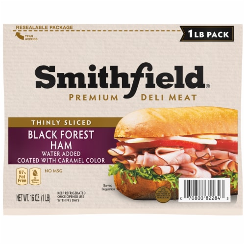 Smithfield® Thinly Sliced Black Forest Ham Perspective: front