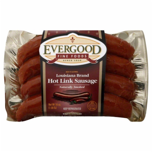 Evergood Hot Link Sausage Perspective: front