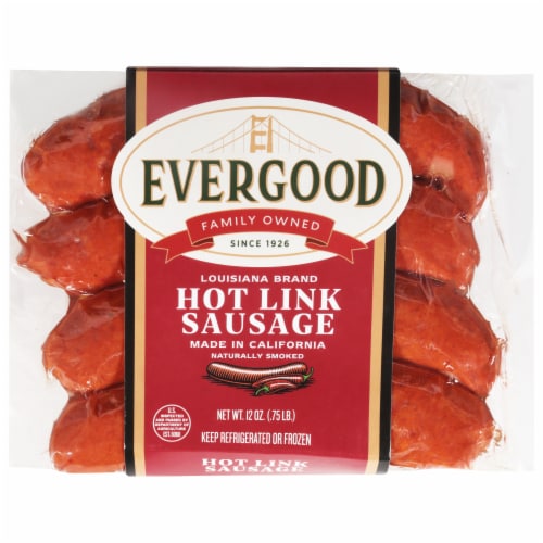 Evergood Fine Foods Hot Link Sausage Perspective: front
