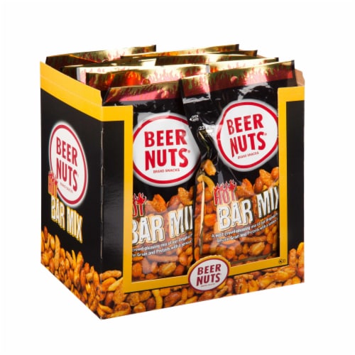 Beer Nuts Hot Bar Mix, 3.25 Ounce Value Pack -- 48 per case. Perspective: front