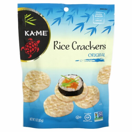 KA-ME Rice Crackers Original - 3 oz (85 g) Perspective: front