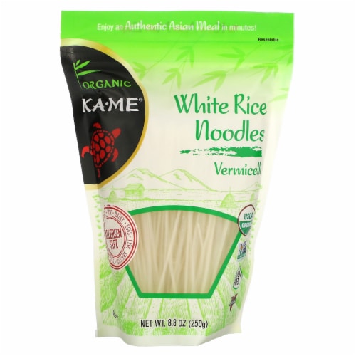 Ka-Me® Organic White Rice Noodles Perspective: front