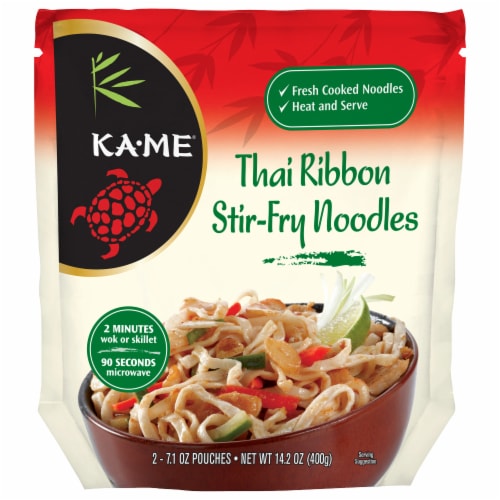 Ka-Me Stir-Fry Thai Rice Noodles Perspective: front