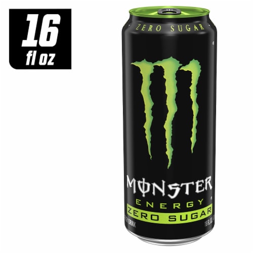 monster energy drink label caffeine