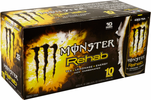 Monster Rehab Energy Perspective: front