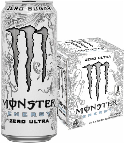 Monster Zero Ultra Energy Drink Perspective: front