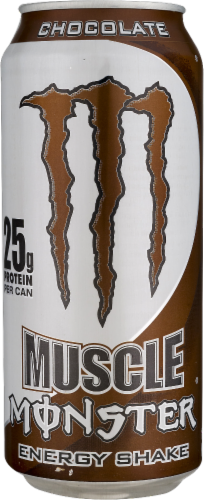 Muscle Monster Chocolate Energy Shake Perspective: front