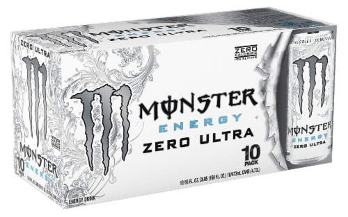Monster Zero Ultra Energy Drink Perspective: front
