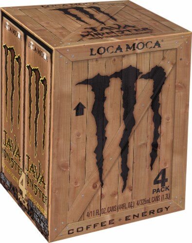 Java Monster® Loca Moca® Coffee Energy Drink Multipack Cans Perspective: front