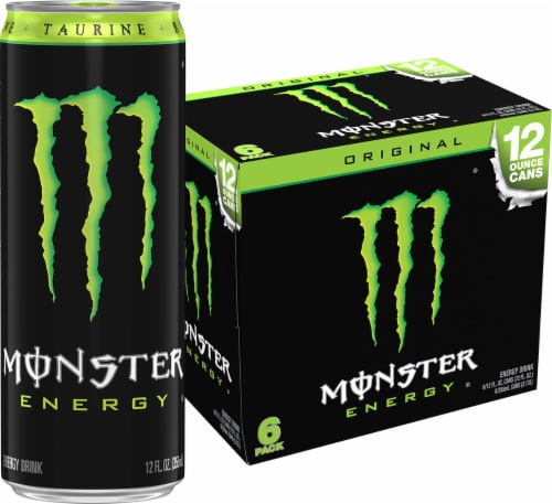 Monster® Original Energy Drink Multipack Cans Perspective: front