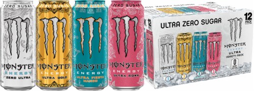 Monster® Ultra Energy Drinks Variety Pack Perspective: front