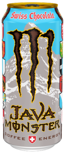 Java Monster Swiss Chocolate Coffee + Energy Drink Perspective: front