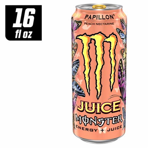 Juice Monster® Papillon Energy Drink Can Perspective: front