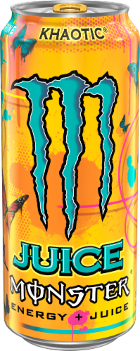 Monster® Khaotic® Energy Drink Can Perspective: front