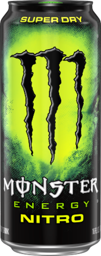 Monster Energy® Nitro Super Dry Energy Drink Can Perspective: front