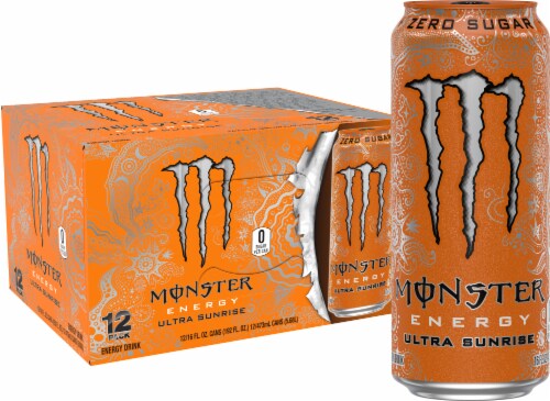 Monster Energy Ultra Sunrise Drink Perspective: front