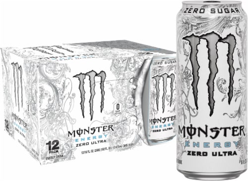 Monster Zero Ultra Energy Drink Perspective: front