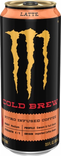 Java Monster Cold Brew Latte Nitro Infused Coffee Energy Drink