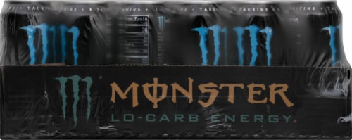Monster Lo-Carb Enrergy Drink Perspective: front