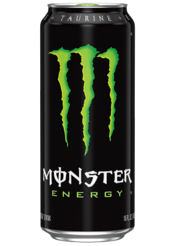 Monster Energy Original Energy Drink Can Perspective: front