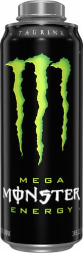 Monster Mega® Energy Drink Can Perspective: front