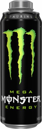 Monster Mega® Energy Drink Can Perspective: front