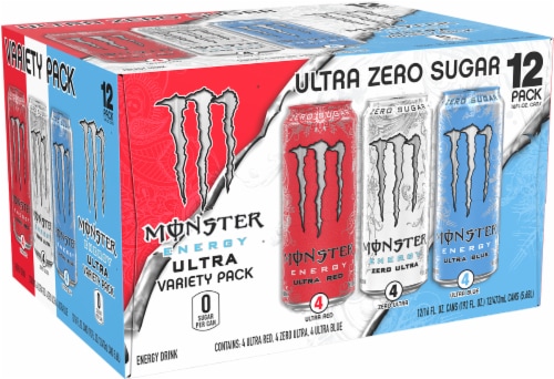 Monster® Ultra Energy Drink Variety Pack Cans Perspective: front