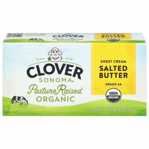 Clover Sonoma Organic Sweet Cream Salted Butter Perspective: front
