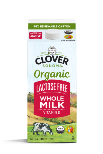 Clover Sonoma® Organic Lactose Free Whole Milk Perspective: front