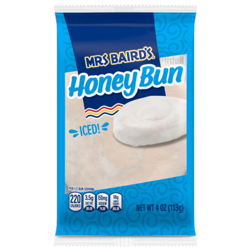 Mrs. Baird's® Iced Individual Honey Bun Perspective: front