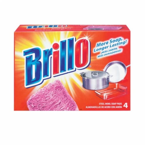 Brillo Steel Wool Soap Pads, 4 ct - Fry's Food Stores