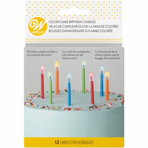 Wilton Rainbow Candles Perspective: front