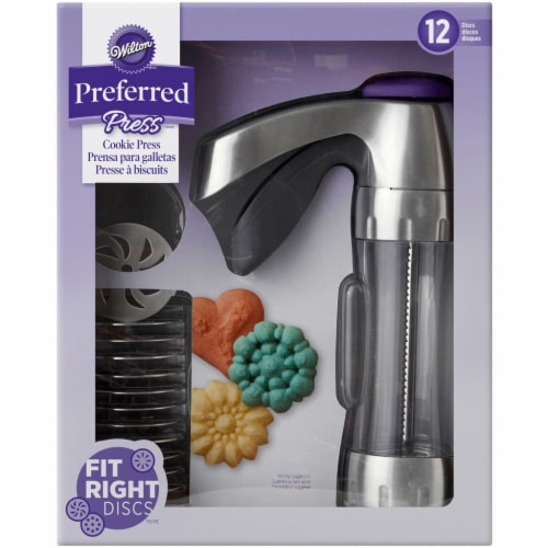 Wilton Cookie Pro Preferred Press, Silver Perspective: front