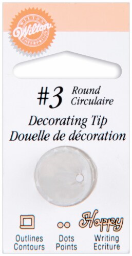 Decorating Tip-#3 Round Perspective: front