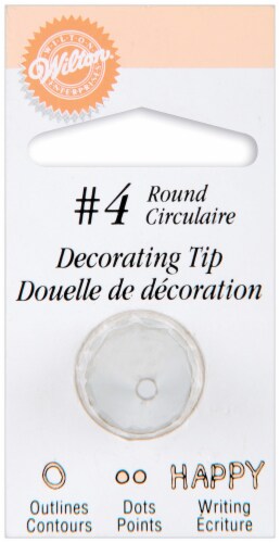 Decorating Tip-#4 Round Perspective: front